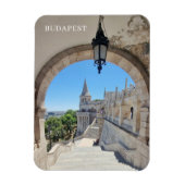 Budapest Fisherman's Bastion gerahmter Ansichtsmag Magnet (Vertikal)