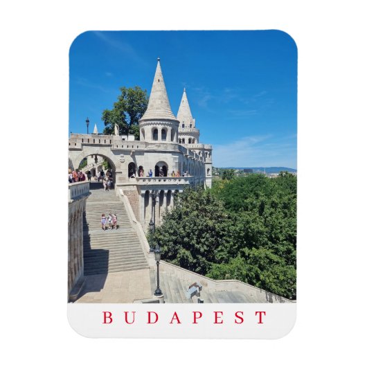 Budapest Fisherman's Bastion View Kühlschrankmagne Magnet (Vertikal)