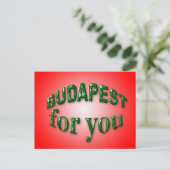 Budapest für Sie Postkarte (Stehend Vorderseite)