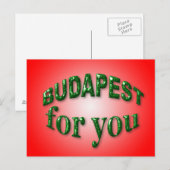 Budapest für Sie Postkarte (Vorne/Hinten)