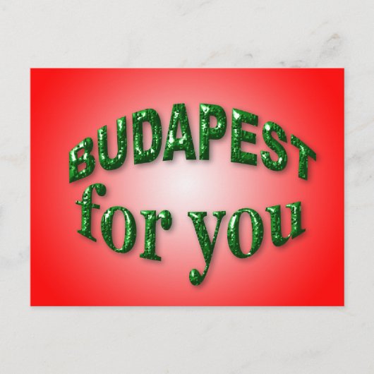 Budapest für Sie Postkarte (Vorderseite)