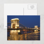Budapest Hauptbrücke Postkarte (Vorne/Hinten)