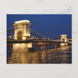Budapest Hauptbrücke Postkarte