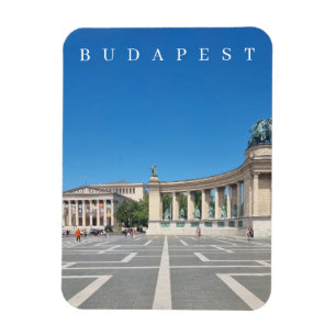Budapest Heroes Square View Kühlschrankmagnet Magnet