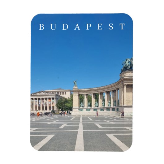 Budapest Heroes Square View Kühlschrankmagnet Magnet (Vertikal)