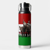 Budapest Heroes Ungarische Flagge Trinkflasche (Vorderseite)