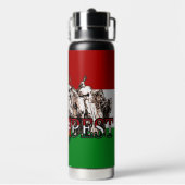 Budapest Heroes Ungarische Flagge Trinkflasche (Hinten)