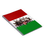 Budapest Heroes Ungarn Flagge Notizblock (Rechte Seite)