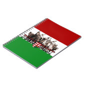 Budapest Heroes Ungarn Flagge Notizblock (Linke Seite)