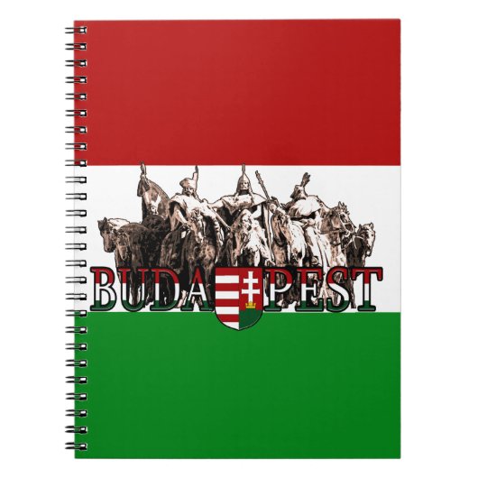 Budapest Heroes Ungarn Flagge Notizblock (Vorderseite)