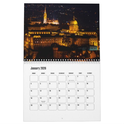 Budapest-Hungary Calendar Kalender (Jan 2026)