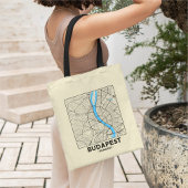 Budapest, Hungary City Map Tote Bag Tragetasche