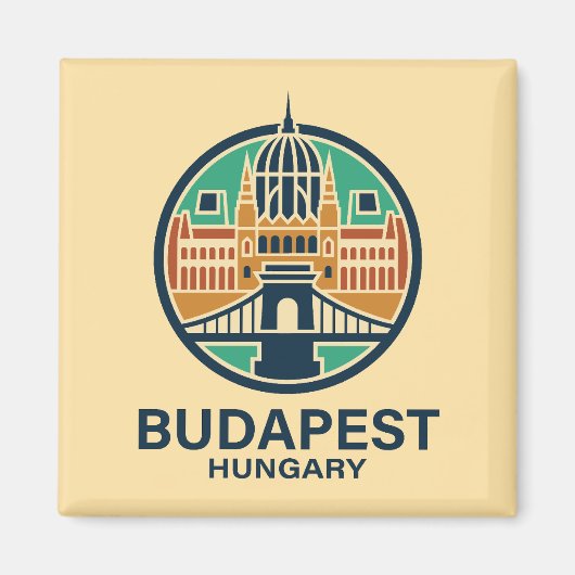 Budapest Hungary Europe Magnet (Vorne)