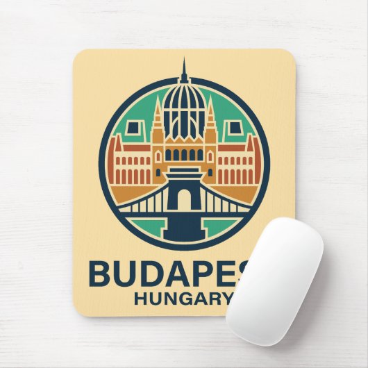 Budapest Hungary Europe Mousepad (Mit Mouse)