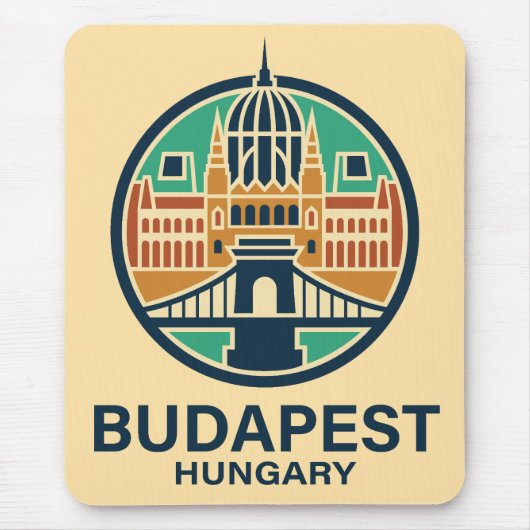 Budapest Hungary Europe Mousepad (Vorne)