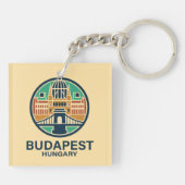 Budapest Hungary Europe Schlüsselanhänger (Rückseite)
