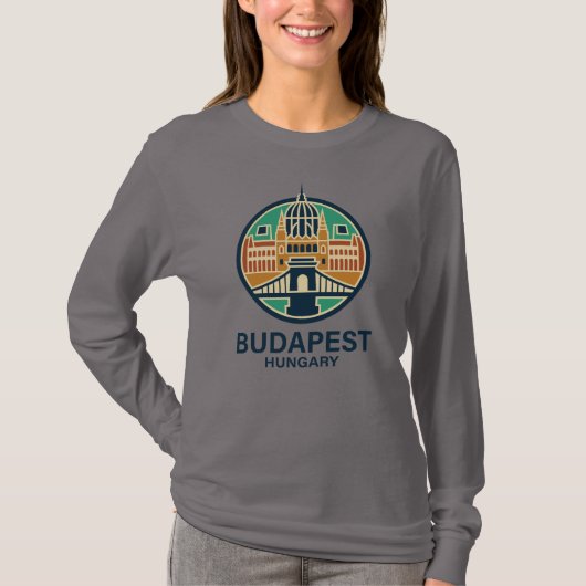 Budapest Hungary Europe T-Shirt (Vorderseite)