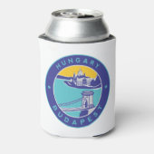 Budapest, Hungary, Magyar, Chain, Bridge at Danube Dosenkühler (Kanne Rückseite)