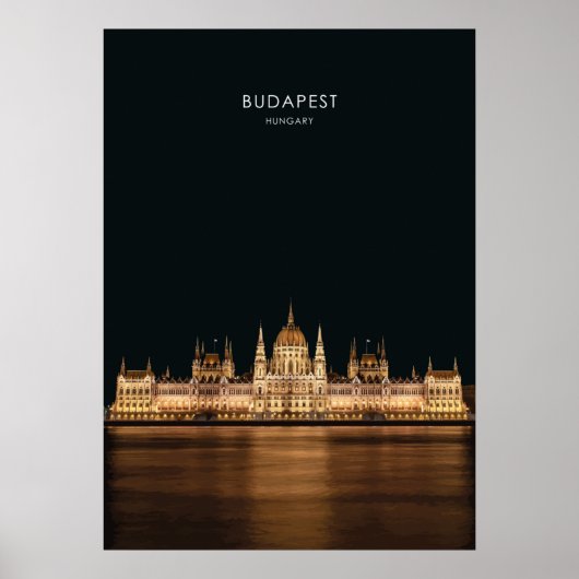 Budapest, Hungary Travel Artwork Poster (Vorne)