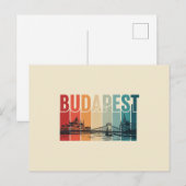 Budapest Hungary Travel Postkarte (Vorne/Hinten)