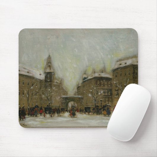 Budapest im Schnee Mousepad (Mit Mouse)