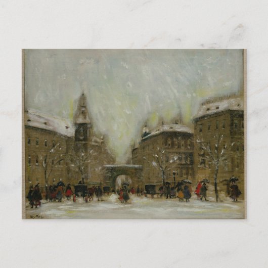 Budapest im Schnee Postkarte (Vorderseite)