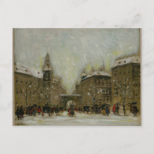Budapest im Schnee Postkarte