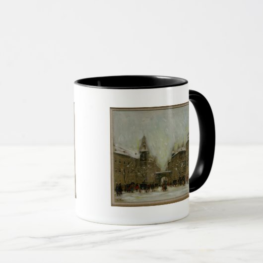 Budapest im Schnee Tasse (VorderseiteRechts)