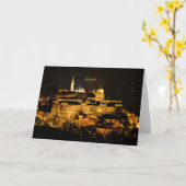 Budapest in der Nacht Karte (Gelbe Blume)
