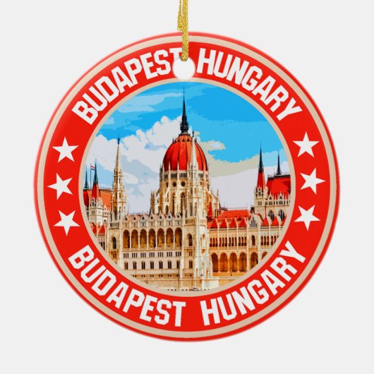 Budapest Keramik Ornament (Hinten)