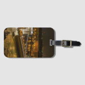 Budapest Kettenbrücke bei Nacht Gepäckanhänger (Vorderseite (Horizontal))