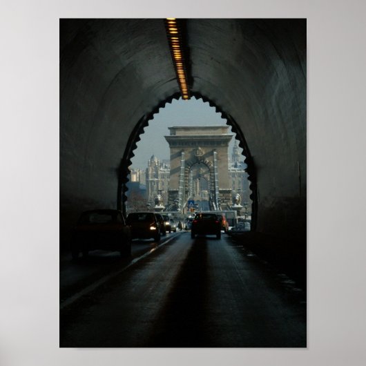 Budapest Kettenbrücke Poster (Vorne)