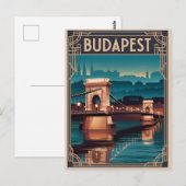 Budapest Kettenbrücke Postkarte (Vorne/Hinten)
