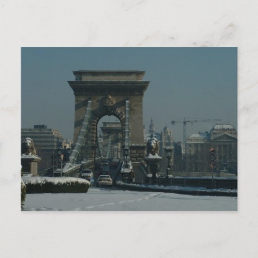 Budapest - Kettenbrücke Postkarte (Vorderseite)