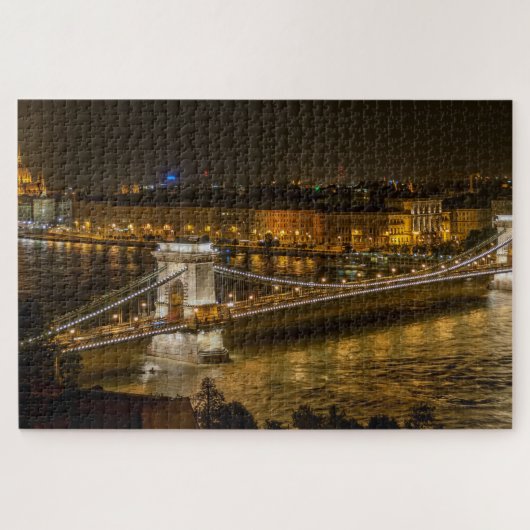 Budapest Kettenbrücke Puzzle (Horizontal)