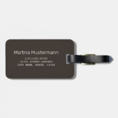 Budapest Kettenbrücke Ungarn Retro Night Vintag Gepäckanhänger (Rückseite horizontal)