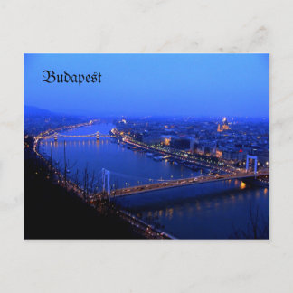Budapest Kilato, Budapest Postkarte Donau