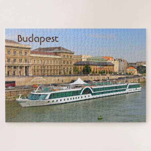 Budapest: Kreuzfahrtschiff auf der Donau, Ungarn Puzzle (Horizontal)