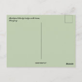 Budapest Liberty Bridge und Tram Ungarn Postkarte (Rückseite)