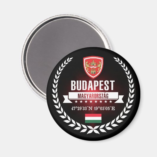 Budapest Magnet (Vorderseite/Rückseite)