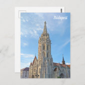 Budapest, Matthias Kirche Postkarte (Vorne/Hinten)