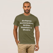 Budapest Memorandum 1994 T-Shirt – Gebrochene Vers (Vorne ganz)