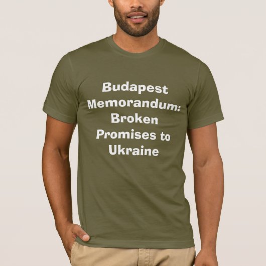 Budapest Memorandum 1994 T-Shirt – Gebrochene Vers (Vorderseite)