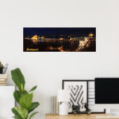 Budapest, Nachtbänke des Donau Poster (Heimbüro)