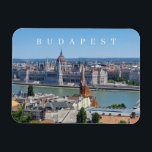 Budapest Panoramablick Kühlschrankmagnet Magnet<br><div class="desc">Ein wunderschöner Panoramablick auf Budapest in Ungarn auf einem Souvenir-Kühlschrankmagnet gedruckt.</div>