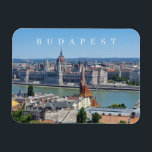 Budapest Panoramablick Kühlschrankmagnet Magnet<br><div class="desc">Ein wunderschöner Panoramablick auf Budapest in Ungarn auf einem Souvenir-Kühlschrankmagnet gedruckt.</div>