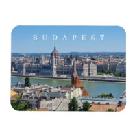 Budapest Panoramablick Kühlschrankmagnet