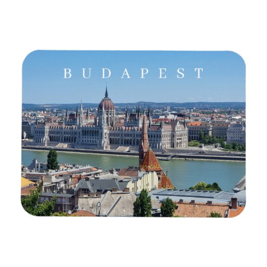 Budapest Panoramablick Kühlschrankmagnet Magnet (Horizontal)