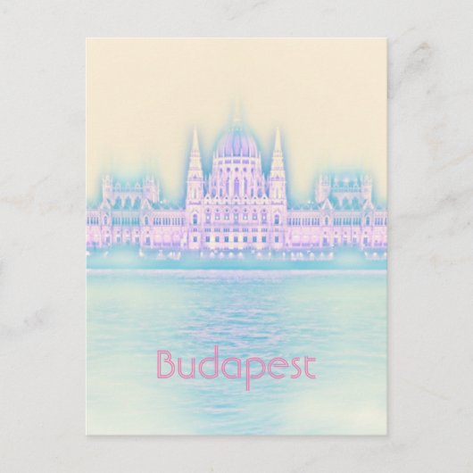 Budapest Parlament Gebäude Ungarn Postkarte (Vorderseite)