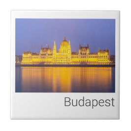 Budapest Parlament Panorama Ungarn Urlaub Fliese